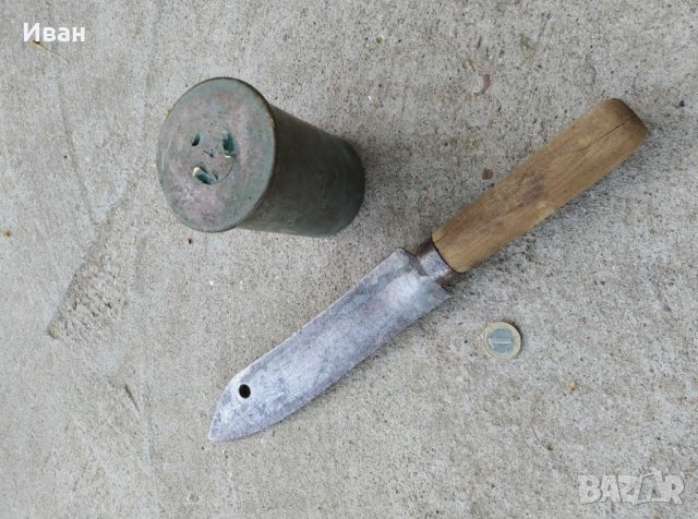 Гилза от 1911 год. и Нож от 1914 год. ( Австрийска гилза и Френски нож ), снимка 2 - Антикварни и старинни предмети - 39571611