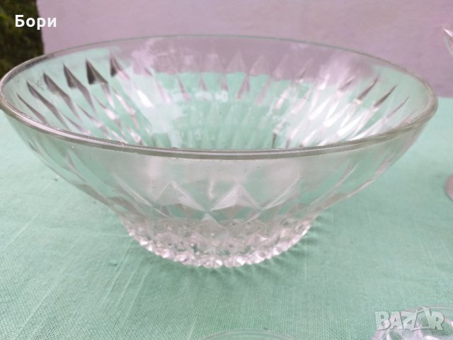 Българско стъкло фруктиера,купа и др, снимка 4 - Аксесоари за кухня - 34340000