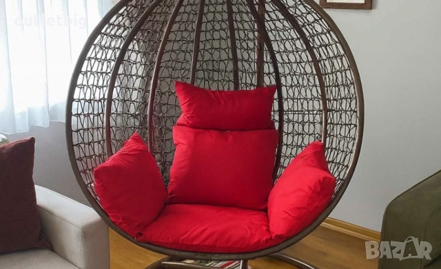 Люлка градинска висяща люлка тип гнездо,яйце–Промоция!, снимка 5 - Градински мебели, декорация  - 52232314