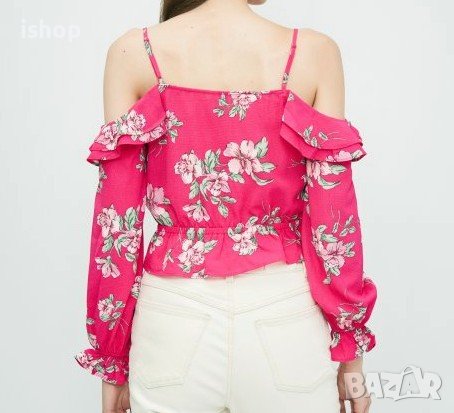 Дамска Блуза С Голи Рамене, снимка 3 - Блузи с дълъг ръкав и пуловери - 39299007