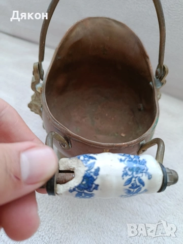 Медна кофа , снимка 3 - Антикварни и старинни предмети - 53922240