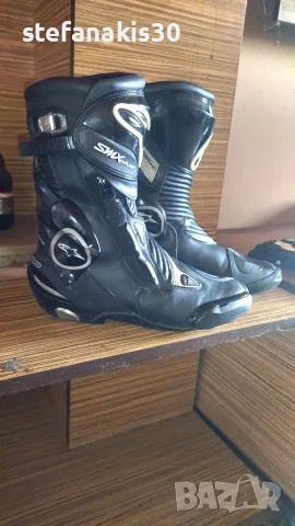 Мото ботуши Alpinestars SMX Plus (№41) + подарък кожени ръкавици Alpinestar., снимка 2 - Аксесоари и консумативи - 55778341