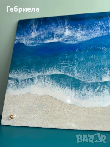 Морска картина от епоксидна смола , снимка 5 - Картини - 54119988