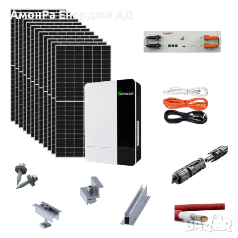 Соларна система 5kW – комплект за ламаринен покрив