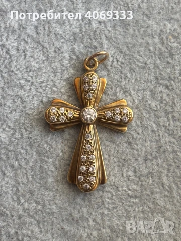 Много красив златен кръст 14к 5.3 гр , снимка 6 - Колиета, медальони, синджири - 51357848