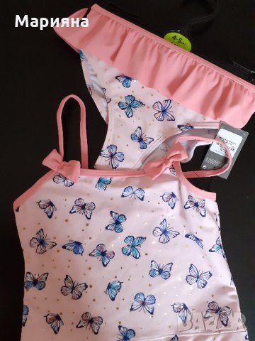 нов бански от две части за момиче 4-5год.,и 5-6год.