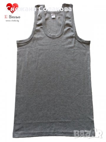 Меки памучни потници в 3 цвята - черен, бял и сив.  Размери: M, L, XL, XXL и 3XL  Цена на брой-10 лв, снимка 3 - Бельо - 35639543