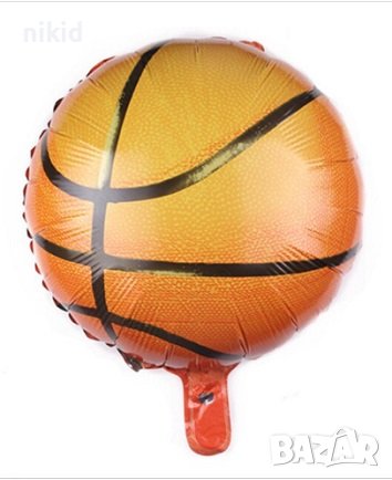 топка за Баскетбол Баскетболна фолио фолиев балон хелий или въздух рожден ден, снимка 3 - Други - 26212197