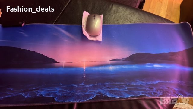 Нова голяма XXL RGB многоцветна Подложка за игри + безжична мишка