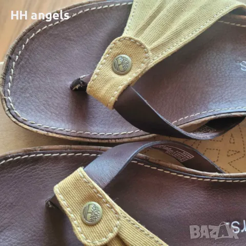 Timberland чисто нови чехли в кутия,естествена кожа, снимка 5 - Чехли - 48085514