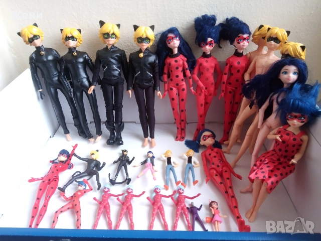 💖Кукли Bandai Zagtoon Мега чудесата на Калинката и Черния котарак Ladybug и големи Kinder фигури