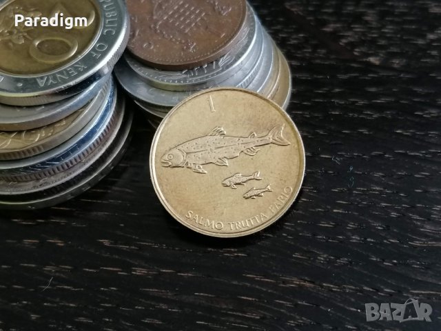 Монета - Словения - 1 толар | 2001г., снимка 2 - Нумизматика и бонистика - 29778888