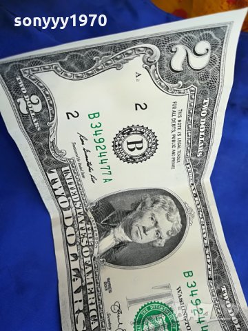 ДВА ЩАТСКИ ДОЛАРА-РЯДКА КОЛЕКЦИОНЕРСКА БАНКНОТА, снимка 7 - Колекции - 29592686