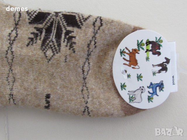 Машинно плетени детски чорапи от вълна от як, размер 5, снимка 2 - Чорапи - 34998688