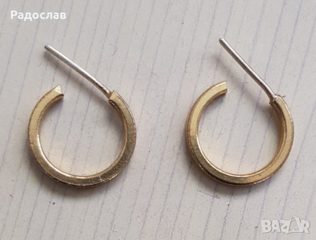 Продавам 2 чифта позлатени обеци, снимка 3 - Обеци - 35505646