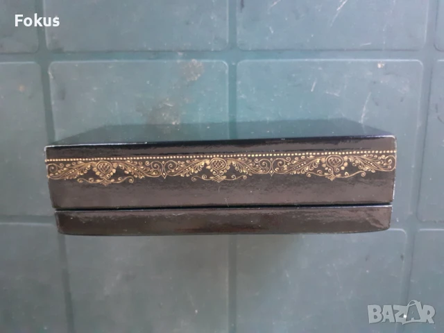 Уникална руска лакова кутия ръчно рисувана сцена от приказка, снимка 4 - Антикварни и старинни предмети - 51301412