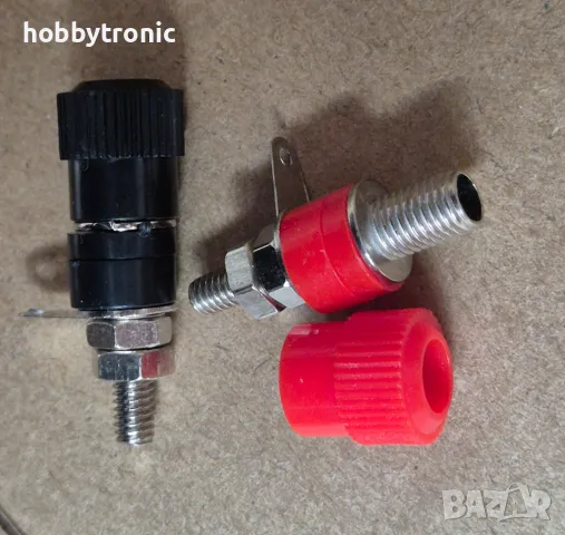 Гнезда за банан щекери, червено и черно , снимка 2 - Друга електроника - 49870368