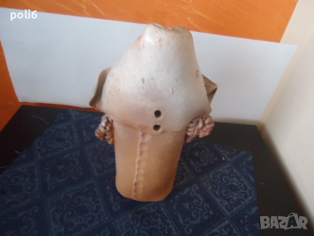 глава с шапка  от глина ,керамика от Молдова, снимка 5 - Декорация за дома - 39334102