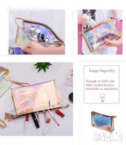 3026 Прозрачен несесер за тоалетни принадлежности, снимка 8 - Други - 34257146