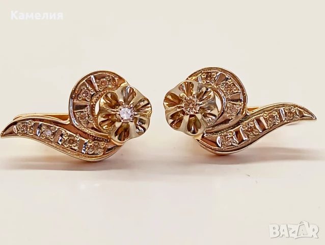 Руско злато , снимка 2 - Обеци - 50543464