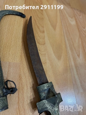 Стара арабска кама / ханджар, снимка 4 - Антикварни и старинни предмети - 54281271