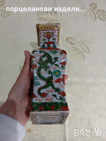 Китайска антична ваза, снимка 12 - Вази - 54102925