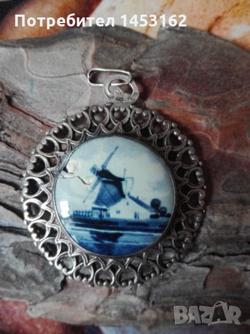 Сребърен уникален пендатив, снимка 3 - Колиета, медальони, синджири - 31265957