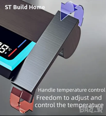 Луксозна 4-скоростна душ глава с дисплей, снимка 6 - Душове - 51139260