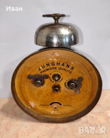 Работещ стар немски будилник от началото на миналия век, снимка 2 - Колекции - 51810088