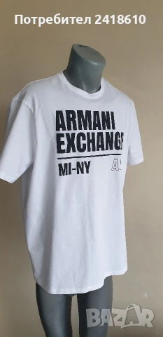 Armani Exchange A/X Organic Cotton Mens Size XL НОВО! ОРИГИНАЛ! Мъжка Тениска!, снимка 8 - Тениски - 54256395