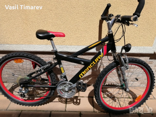 Спортен алуминиев велосипед 24 *   Mercury aero tubing 7005 Shimano 3X7 , снимка 2 - Велосипеди - 54320791