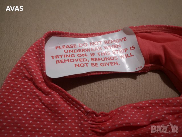 Нов червен бански на точки S-M долнище, снимка 4 - Бански костюми - 37528631