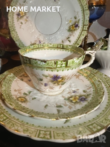 William Lowe Longton England  Circa 1874 - троен сет, мисля уникален и  с невероятна красота