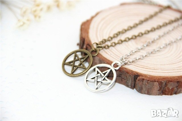 Колие с пентаграм за защита и енергийно усилване! - М, снимка 3 - Колиета, медальони, синджири - 31864516