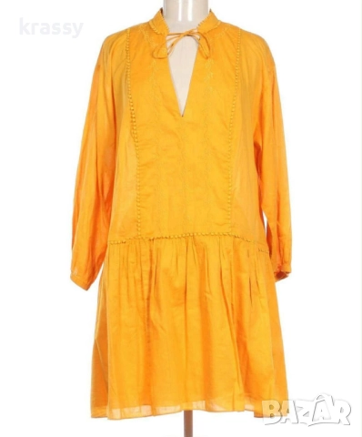 Страхотна голяма дамска туника с бродерия и къдри H&M (размер 2ХЛ)