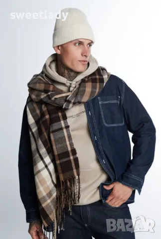 Ежедневен мъжки кариран шал