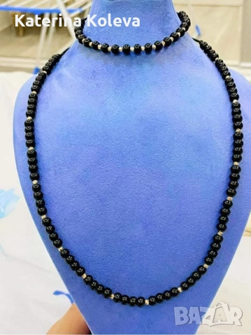 Гривна със златни14к топчета, снимка 14 - Бижутерийни комплекти - 52793490