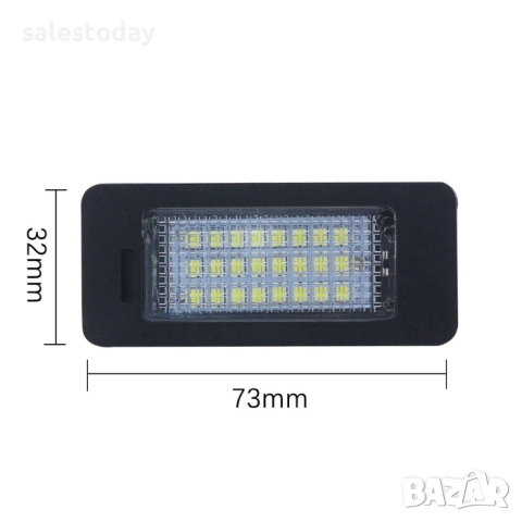LED плафони за регистрационен номер съвместими с Audi / VW, снимка 3 - Аксесоари и консумативи - 52221727