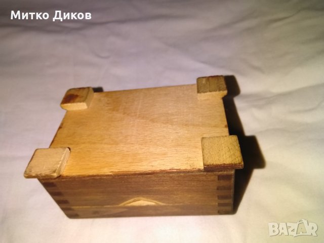 Дървени кутии за бижута и други неща  байцвана и лакирана от соца нови-100х70х55мм, снимка 5 - Колекции - 30698856