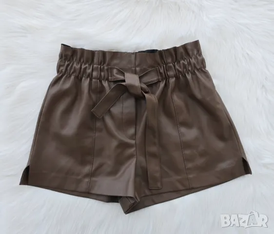 Кожени панталони размер Л, снимка 6 - Къси панталони и бермуди - 49756269
