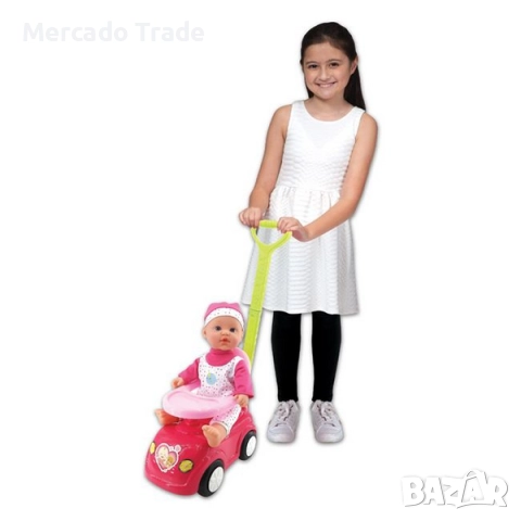 Кукла - бебе Mercado Trade, С проходилка, 30 см, снимка 2 - Кукли - 52529316