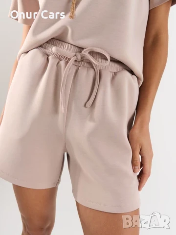Къси панталони (basic) в Бежов цвят (Размер L), снимка 2 - Къси панталони и бермуди - 50851382