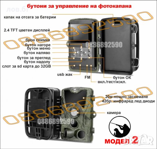 Ловна камера Suntek 2G/4G всички серии ,фотокапан ,нощно заснемане , водоустойчива LTE, снимка 3 - Оборудване и аксесоари за оръжия - 39713102