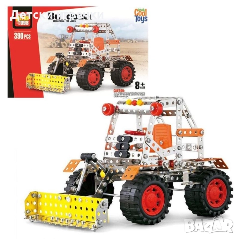 Метален конструктор Булдозер 390ч 8+