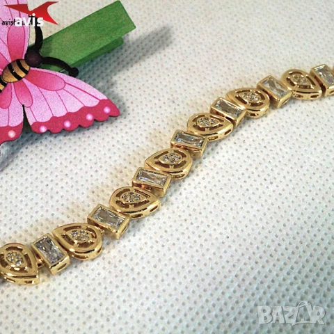 Гривна с 14К златно покритие 234872, снимка 3 - Гривни - 54146688