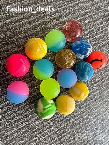 Нов комплект от 15 смесени цветни подскачащи топки 25 мм. Деца Парти Подарък, снимка 5 - Други - 42894425