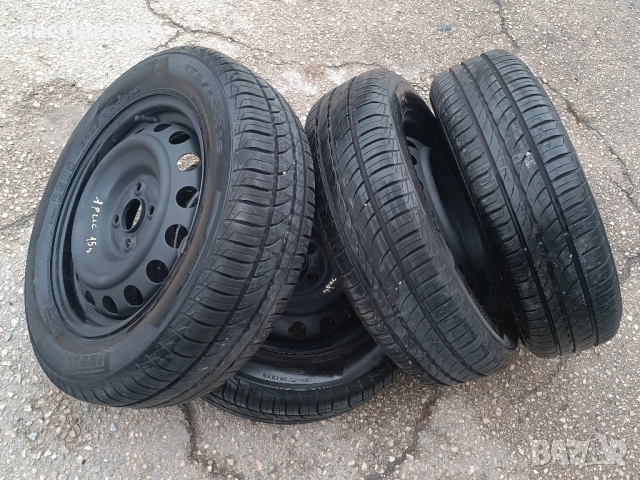 4 броя ламаринени джанти 15 цола,4/100, снимка 2 - Гуми и джанти - 52091570