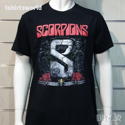 Нова мъжка тениска с дигитален печат на музикалната група Scorpions - Sting in the Tail