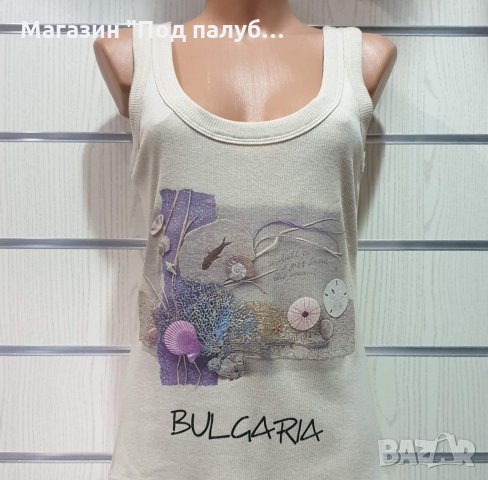 Нов дамски потник с трансферен печат Мидички, Морски, снимка 2 - Потници - 29621942