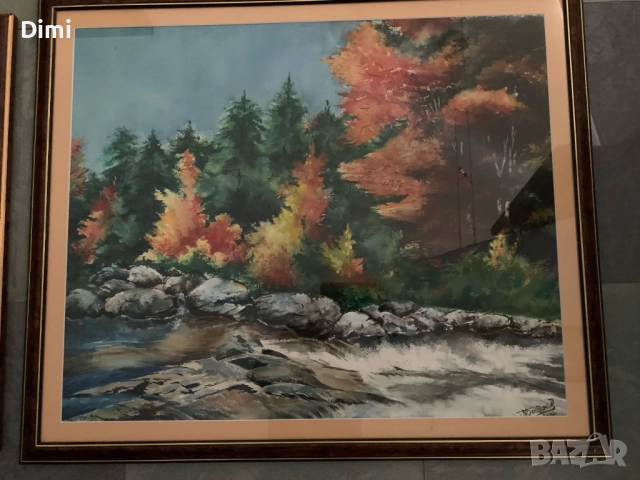 МИХАИЛ БОГДАНОВ акварел/пейзаж голям формат